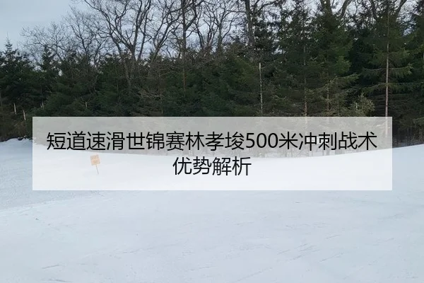 短道速滑世锦赛林孝埈500米冲刺战术优势解析